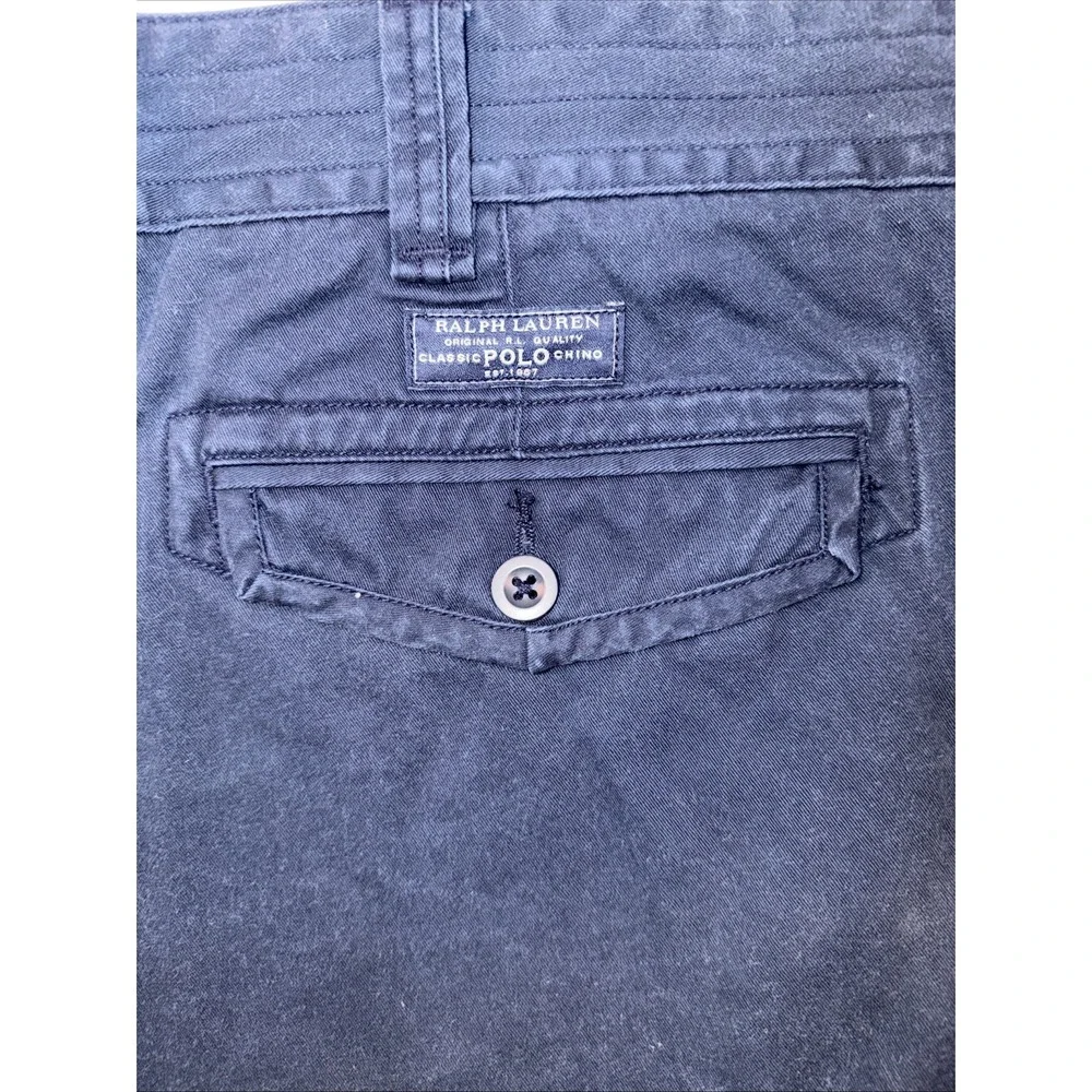 Polo Ralph Lauren Shorts Mens 50 x 10 Navy Polo Chino Cargo Pocket Casual Twill‎